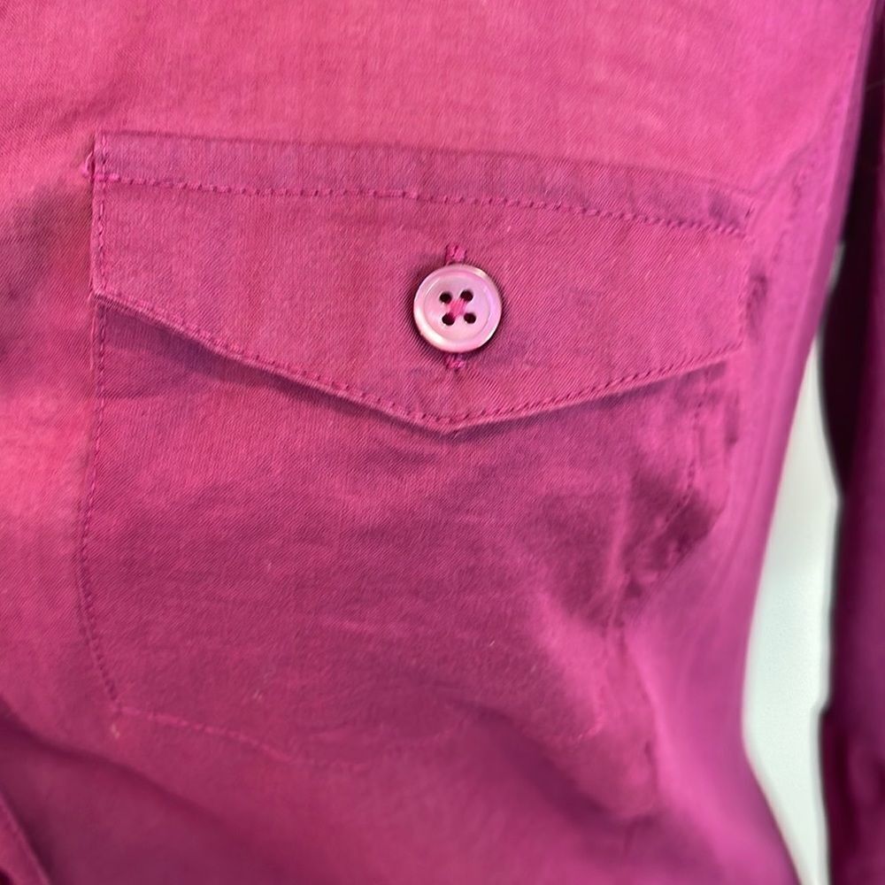 Ann Taylor Fuschia Button Down - Picture 6 of 9